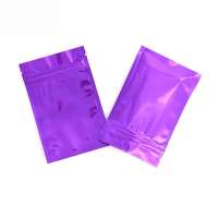 Metallic foil airtight smell proof mylar bags reusable foil zip lock stand up food pouch bulk food bags