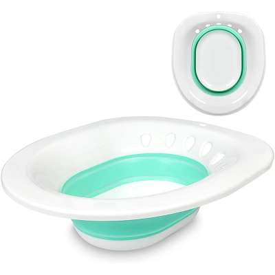 Hip Bath Tub To Reusable Anal And Vaginal Care Treat Postpartum Wounds, Hemorrhoids, Perineal Care, Episiotomy Recovery Baths